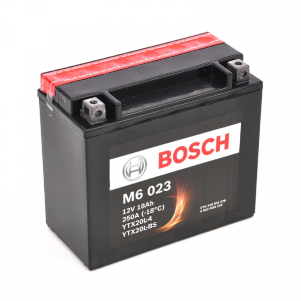 Мото аккумулятор Bosch M6 023 (YTX20L-BS) AGM 18 А/ч купить с бесплатной доставкой в интернет-магазине