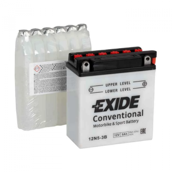 Мото аккумулятор Exide Conventional 12N5-3B (YB5L-B) 5 А/ч купить в интернет-магазине