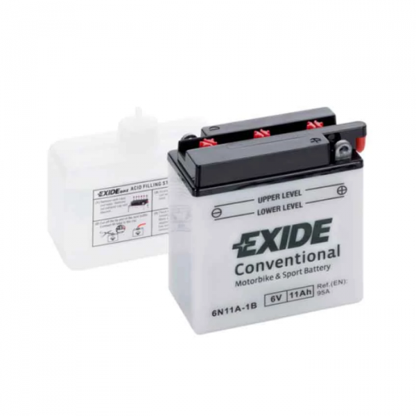 Мото аккумулятор Exide Conventional 6N11A-1B 11 Ач 6 В купить с доставкой по России