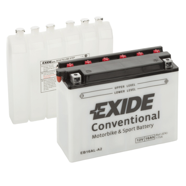 Аккумулятор для снегохода Exide Conventional EB16AL-A2 (YB16AL-A2) 16 А/ч купить в интернет-магазине с бесплатной доставкой