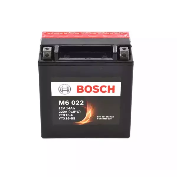 Купить Мото аккумулятор Bosch M6 022 (YTX16-BS) AGM 14 А/ч с бесплатной доставкой